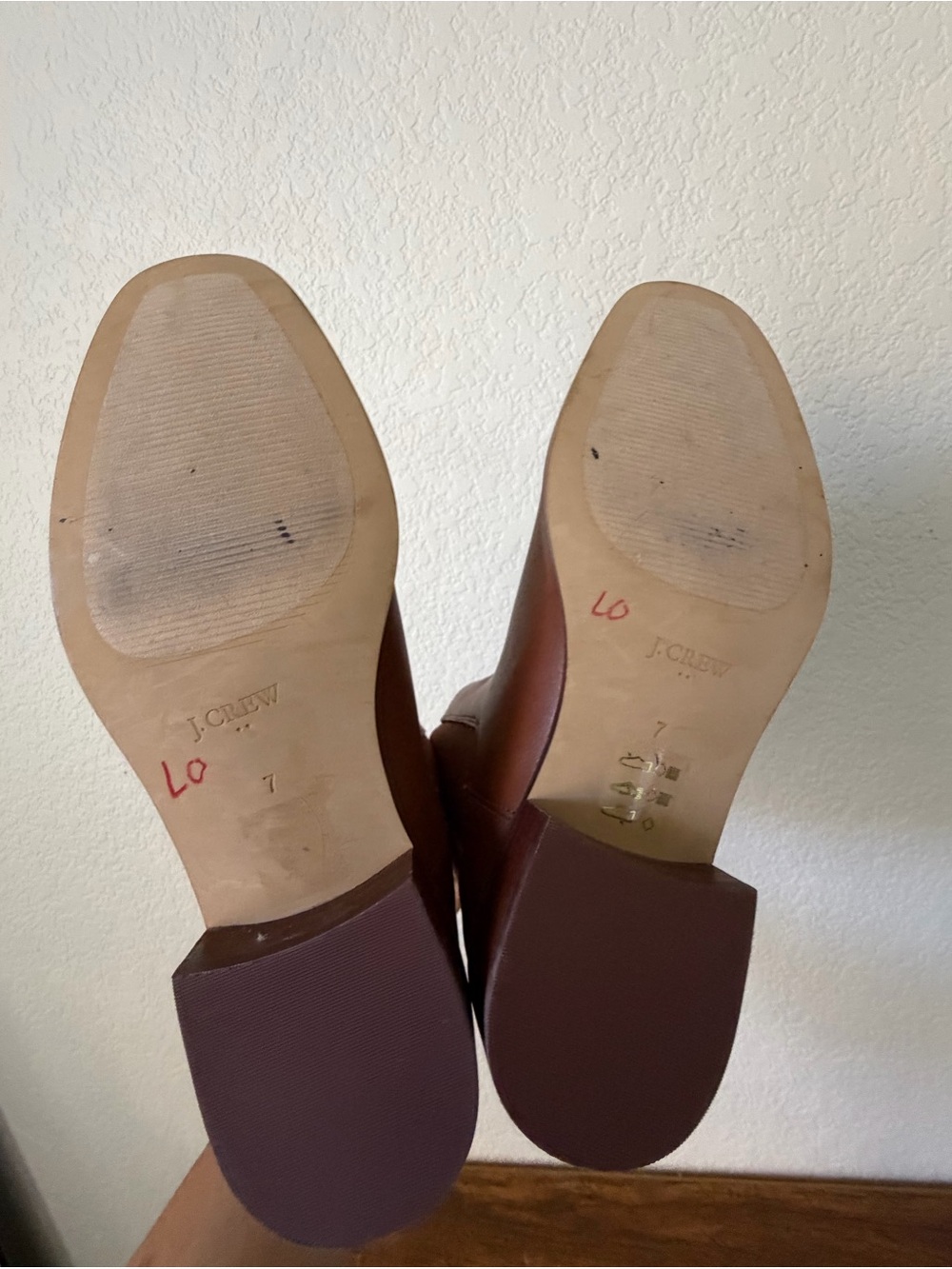 J.Crew Ankle Square Toe Chelsea Boots In Glazed Pecan Size 7 - Picture 7 of 8